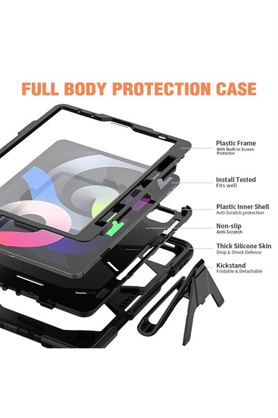 Mey İthalat®  iPad Pro 11 (2020) Kılıf Griffin Tablet Kapak - Siyah