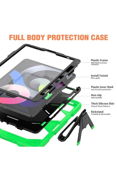 Mey İthalat®  iPad Pro 11 (2020) Kılıf Griffin Tablet Kapak - Yeşil