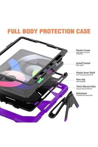 Mey İthalat®  iPad Pro 11 (2020) Kılıf Griffin Tablet Kapak - Mor