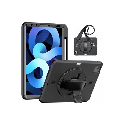 Mey İthalat®  iPad Pro 11 (2020) Kılıf Strap-C Otterbox Tablet Kapak - Siyah