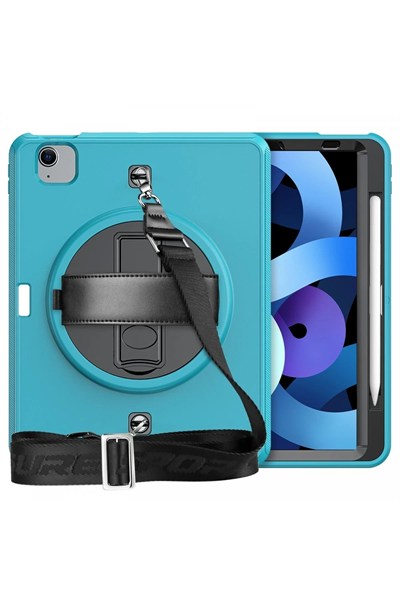 Mey İthalat®  iPad Pro 11 (2020) Kılıf Strap-C Otterbox Tablet Kapak - Mavi