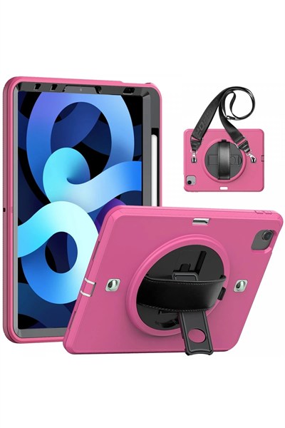 Mey İthalat®  iPad Pro 11 (2020) Kılıf Strap-C Otterbox Tablet Kapak - Pembe