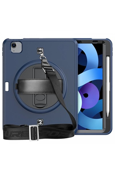 Mey İthalat®  iPad Pro 11 (2020) Kılıf Strap-C Otterbox Tablet Kapak - Lacivert