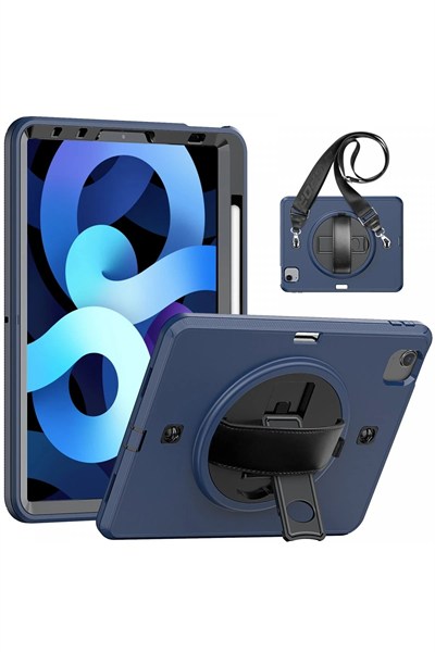 Mey İthalat®  iPad Pro 11 (2020) Kılıf Strap-C Otterbox Tablet Kapak - Lacivert