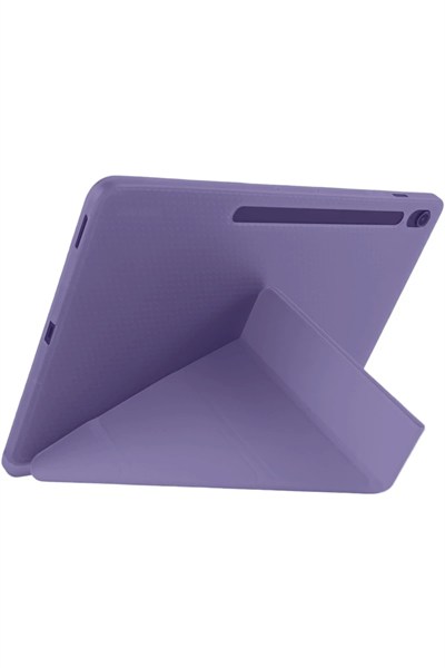 Mey İthalat®  iPad Pro 11 (2024) Kılıf Kalemlikli Hugo Tablet Kılıfı - Mor