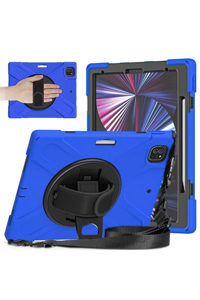 Mey İthalat®  iPad Pro 12.9 (2020) Kılıf Amazing Tablet Kapak - Mavi