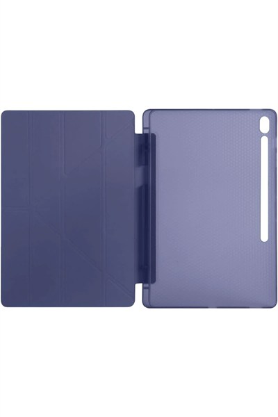 Mey İthalat®  iPad Pro 13 (2024) Kılıf Kalemlikli Hugo Tablet Kılıfı - Lacivert