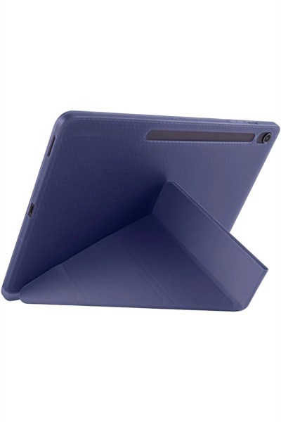 Mey İthalat®  iPad Pro 13 (2024) Kılıf Kalemlikli Hugo Tablet Kılıfı - Lacivert