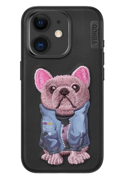 Mey İthalat®  iPhone 11 Cute Desenli Kapak - Siyah