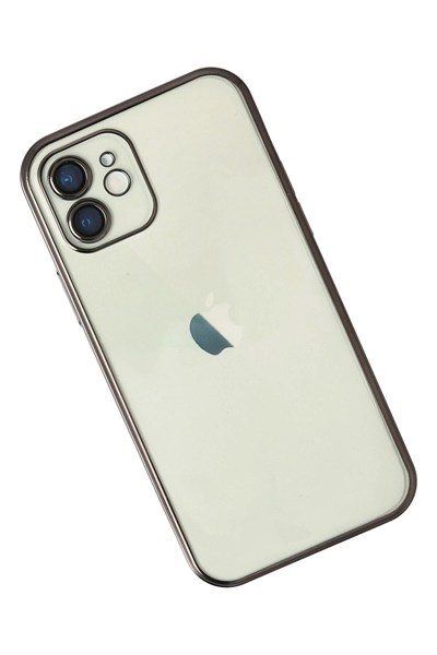 Mey İthalat®  iPhone 11 Kılıf  Lensli Silikon - Siyah