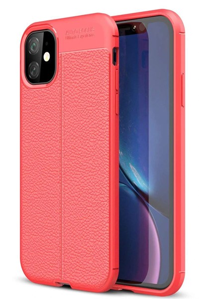 Mey İthalat®  iPhone 11 Kılıf Auto Focus Kapak - Kırmızı
