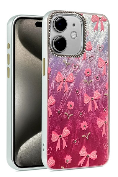 Mey İthalat®  iPhone 11 Kılıf Blade Aynalı Desenli Kapak - Desen 3