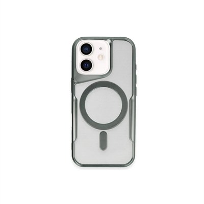 Mey İthalat®  iPhone 11 Kılıf Boyi Magsafe Silikon Kapak - Yeşil