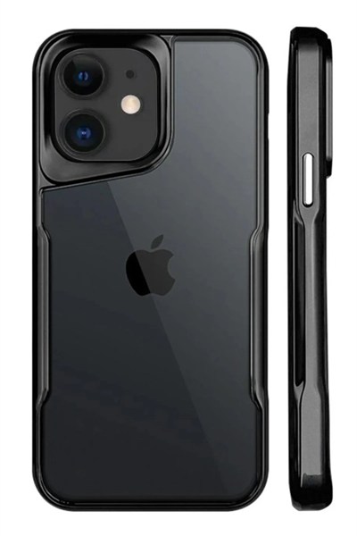 Mey İthalat®  iPhone 11 Kılıf Boyi Silikon Kapak - Siyah