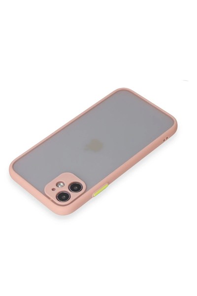 Mey İthalat®  iPhone 11 Kılıf Montreal Silikon Kapak - Pembe