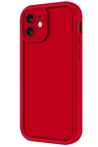 Mey İthalat®  iPhone 11 Kılıf Viera Silikon - Kırmızı