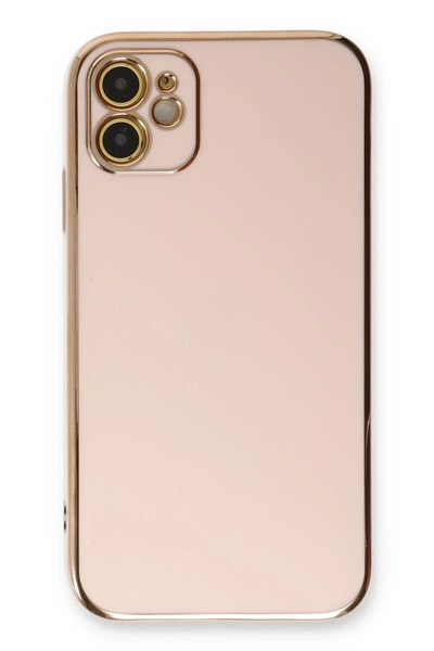 Mey İthalat®  iPhone 11 Kılıf Volet Silikon - Pembe