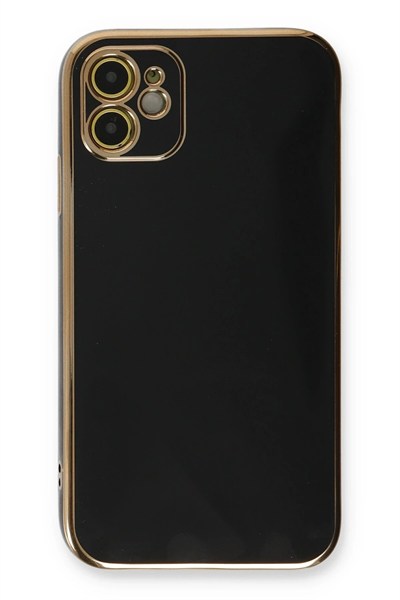 Mey İthalat®  iPhone 11 Kılıf Volet Silikon - Siyah