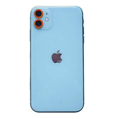 Mey İthalat®  iPhone 11 Neon Fosforlu Kamera Lens - Turuncu