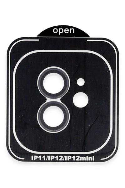 Mey İthalat®  iPhone 11 PVD Metal Kamera Lens - Siyah