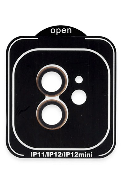 Mey İthalat®  iPhone 11 PVD Metal Kamera Lens - Turuncu