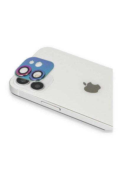 Mey İthalat®  iPhone 11 Pers Alüminyum Kamera Lens - Rainbow