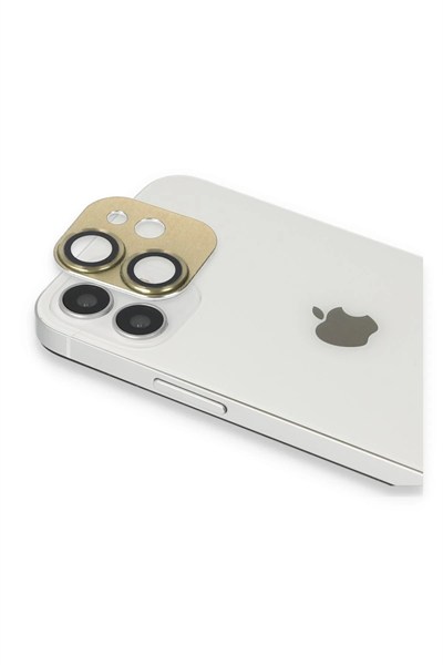 Mey İthalat®  iPhone 11 Pers Alüminyum Kamera Lens - Gold