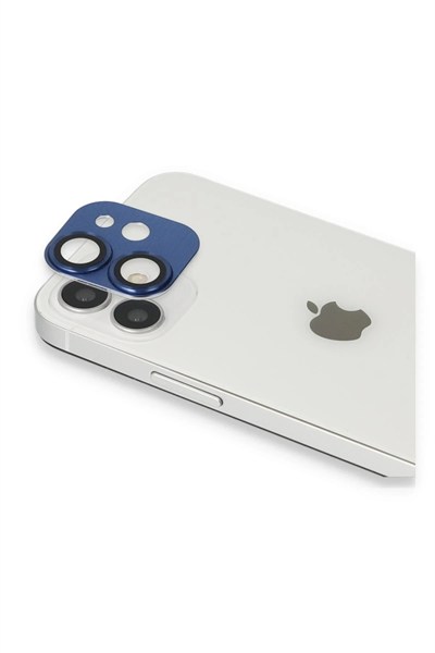 Mey İthalat®  iPhone 11 Pers Alüminyum Kamera Lens - Lacivert