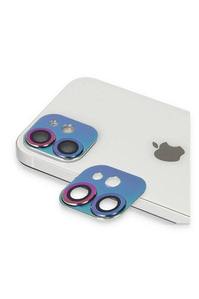 Mey İthalat®  iPhone 11 Pers Alüminyum Kamera Lens - Rainbow