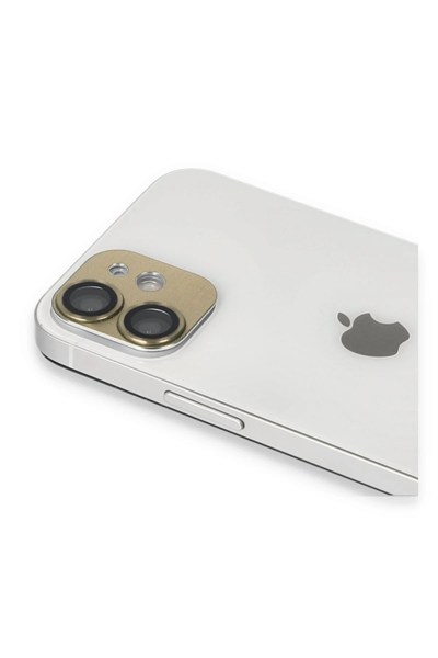 Mey İthalat®  iPhone 11 Pers Alüminyum Kamera Lens - Gold