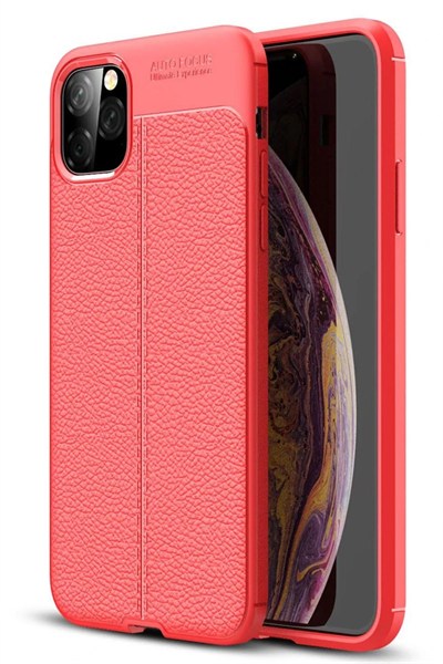 Mey İthalat®  iPhone 11 Pro Kılıf Auto Focus Kapak - Kırmızı