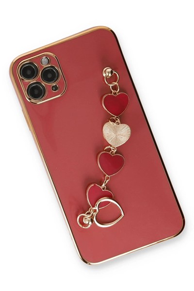 Mey İthalat®  iPhone 11 Pro Kılıf Esila Silikon - Kırmızı