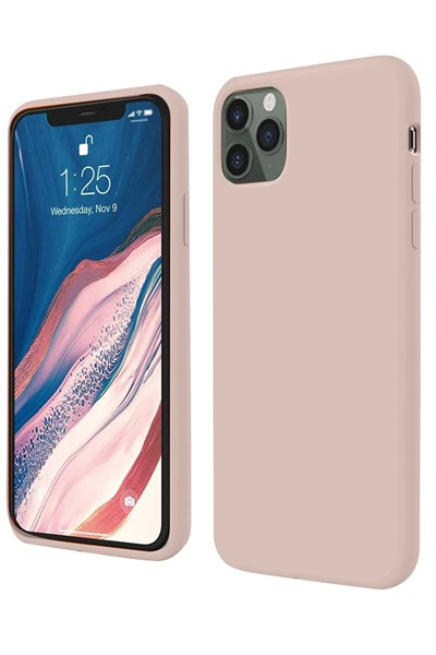 Mey İthalat®  iPhone 11 Pro Kılıf First Silikon - Rose Gold