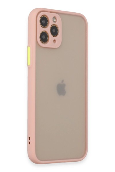 Mey İthalat®  iPhone 11 Pro Kılıf Montreal Silikon Kapak - Pembe