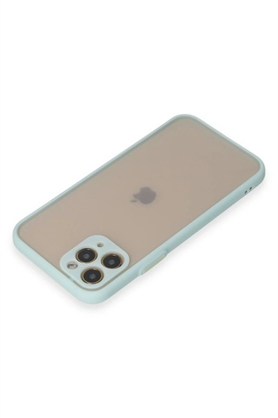 Mey İthalat®  iPhone 11 Pro Kılıf Montreal Silikon Kapak - Turkuaz