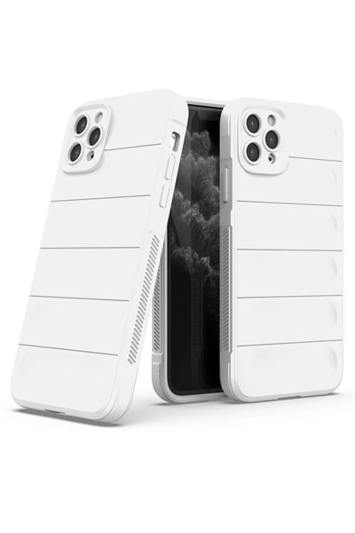 Mey İthalat®  iPhone 11 Pro Kılıf Optimum Silikon - Krem