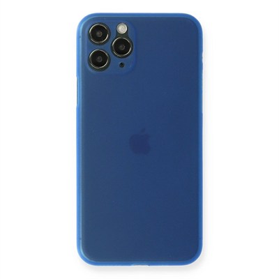 Mey İthalat®  iPhone 11 Pro Kılıf PP Ultra İnce Kapak - Mavi