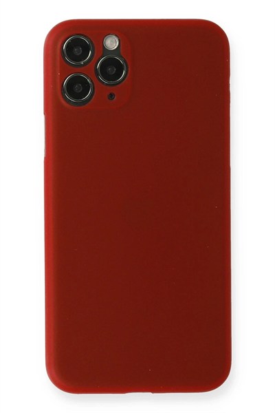 Mey İthalat®  iPhone 11 Pro Kılıf PP Ultra İnce Kapak - Kırmızı