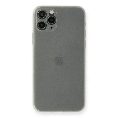 Mey İthalat®  iPhone 11 Pro Kılıf PP Ultra İnce Kapak - Beyaz