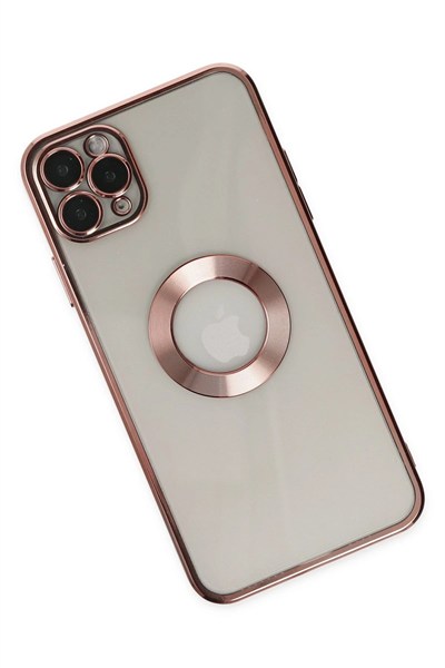 Mey İthalat®  iPhone 11 Pro Kılıf Slot Silikon - Rose Gold
