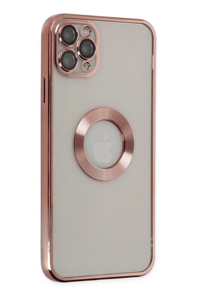 Mey İthalat®  iPhone 11 Pro Kılıf Slot Silikon - Rose Gold
