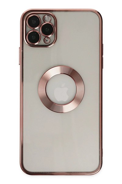 Mey İthalat®  iPhone 11 Pro Kılıf Slot Silikon - Rose Gold