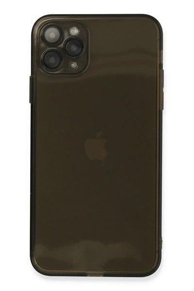 Mey İthalat®  iPhone 11 Pro Max Kılıf Fly Lens Silikon - Siyah