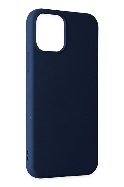 Mey İthalat®  iPhone 11 Pro Max Kılıf Nano içi Kadife Silikon - Lacivert