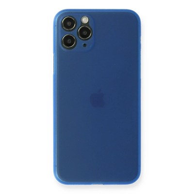 Mey İthalat®  iPhone 11 Pro Max Kılıf PP Ultra İnce Kapak - Mavi