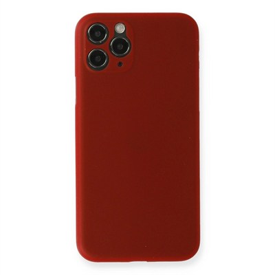 Mey İthalat®  iPhone 11 Pro Max Kılıf PP Ultra İnce Kapak - Kırmızı