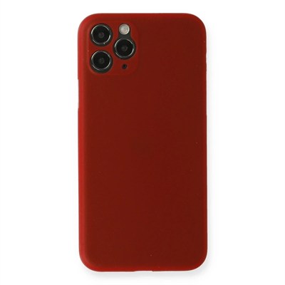 Mey İthalat®  iPhone 11 Pro Max Kılıf PP Ultra İnce Kapak - Kırmızı