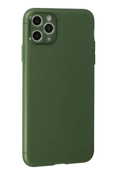 Mey İthalat®  iPhone 11 Pro Max Kılıf Puma Silikon - Yeşil