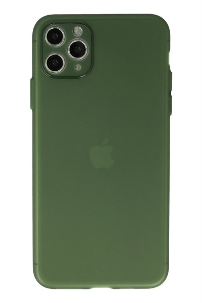 Mey İthalat®  iPhone 11 Pro Max Kılıf Puma Silikon - Yeşil