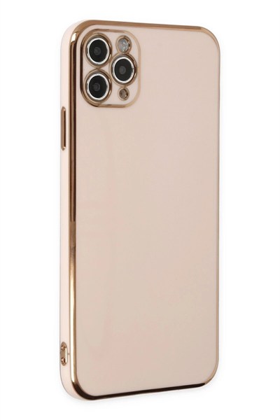Mey İthalat®  iPhone 11 Pro Max Kılıf Volet Silikon - Pembe